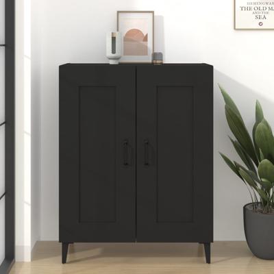 Dressoir 69,5x34x90 cm bewerkt hout zwart