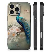 Dierenprint Telefoonhoesje voor iPhone 16 Pro Vintage Pauwen