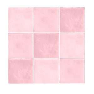 Terre d'Azur Maroc wandtegel 11.5x11.5cm roze - 30 stuks per doos