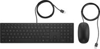 HP Pavilion Wired Keyboard and Mouse Toetsenbord Zwart HP Pavilion Wired Keyboard and Mouse Toetsenbord Zwart
