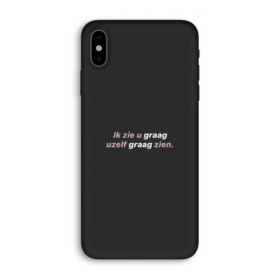 uzelf graag zien: iPhone X Biologisch afbreekbaar hoesje