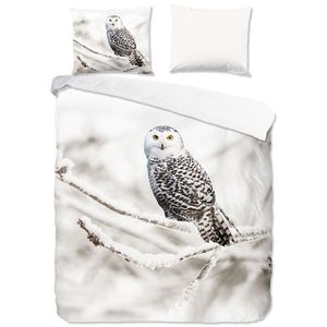 Good Morning Dekbedovertrek Flanel Snowy Owl-Lits-jumeaux (240 x 200/220 cm)