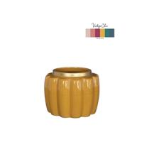 Ideas 4 Seasons Bloempot pouff mosterd ø12,6xh9,7cm