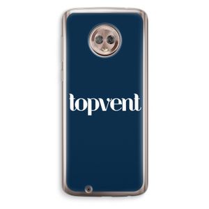 Topvent Navy: Motorola Moto G6 Transparant Hoesje