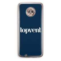 Topvent Navy: Motorola Moto G6 Transparant Hoesje