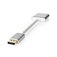 Nedis DisplayPort-Kabel | DisplayPort Male naar DVI-D 24+1-Pins Female | 0.2 m | 1 stuks - CCTB37250AL02 CCTB37250AL02 - thumbnail