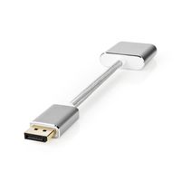 Nedis CCTB37250AL02 video kabel adapter 0,2 m DisplayPort DVI-D Zilver - thumbnail