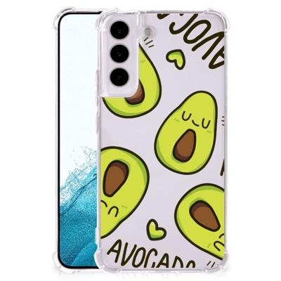 Samsung Galaxy S22 Stevig | Bumper Hoesje | Avocado Singing Samsung Galaxy S22 Stevig | Bumper Hoesje | Avocado Singing