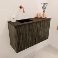 Toiletmeubel Mondiaz Joya | 70 cm | Meubelkleur Shadow | Faye wastafel Urban Links | Zonder kraangat(en) Toiletmeubel Mondiaz Joya | 70 cm | Meubelkleur Shadow | Faye wastafel Urban Links | Zonder kraangat(en)