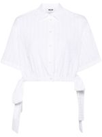 MSGM chemise boutonnée à manches courtes - Blanc - thumbnail