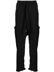 Boris Bidjan Saberi pantalon de jogging à lien de resserrage - Noir