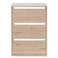 Leen Bakker - Ladeblok Genua - Eikenkleur - 70x50x40 Cm - Spaanplaat - Beige