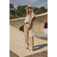 Nukus - Zand | Dames | Broek | Zand | L | regular | Kamst mode