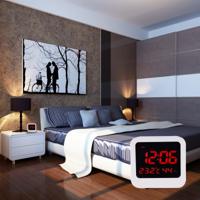Bureauklok tabel digitale Backlight LED Alarm met tijd & datum & temperatuur & vochtigheid Display