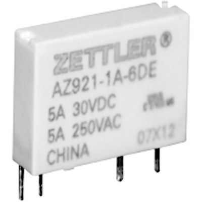 Zettler Electronics AZ921-1AE-12DEF Printrelais 12 V/DC 5 1x NO 1 stuk(s)