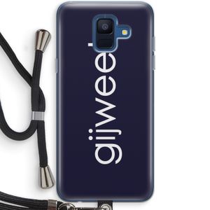 Gijweet: Samsung Galaxy A6 (2018) Transparant Hoesje met koord