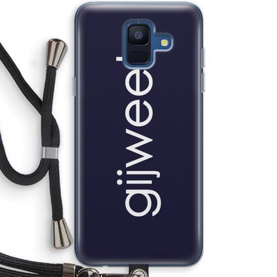 Gijweet: Samsung Galaxy A6 (2018) Transparant Hoesje met koord