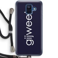Gijweet: Samsung Galaxy A6 (2018) Transparant Hoesje met koord