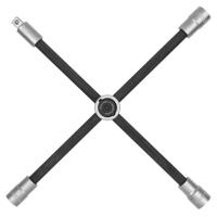 KS Tools 518.1154 Wielkruissleutel met glijscharnier voor personenautos, 1/2 x17x19x21mm