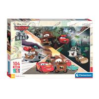 Clementoni legpuzzel super color maxi disney cars, 104st.