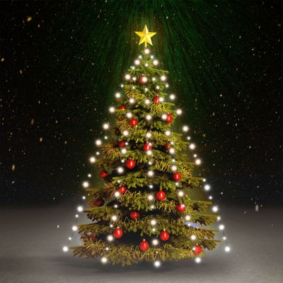 VidaXL Kerstboomverlichting met 210 led&apos;s koudwit net 210 cm