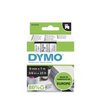 DYMO D1 -Standard Labels - Black on Transparent - 9mm x 7m - thumbnail