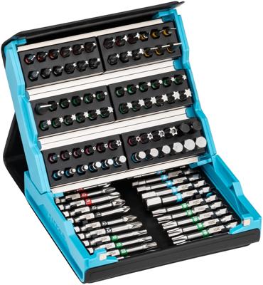 HAZET SmartCase bitset 2200SC-3 | 1/4 inch (6,3 mm) zeskant massief | Sleufprofiel, Kruiskop profiel PH, Pozidriv-profiel PZ | 96-delig | 2-8 |