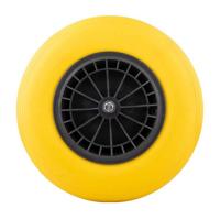 Antilek kruiwagenwiel 4.00-8 pu plastic geel