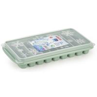 Plasticforte ijsblokjes tray - mintgroen - kunststof - 26 x 13 x 4 cm - ijsstaafjes - 9 vakjes
