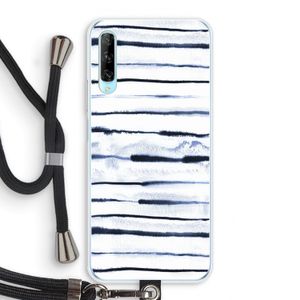 Ink Stripes: Huawei P Smart Pro Transparant Hoesje met koord