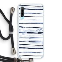 Ink Stripes: Huawei P Smart Pro Transparant Hoesje met koord Ink Stripes: Huawei P Smart Pro Transparant Hoesje met koord