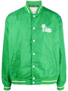 Palm Angels veste bomber à imprimé graphique - Vert