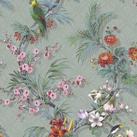 DUTCH WALLCOVERINGS DUTCH WALLCOVERINGS Behang Tropical grijs - thumbnail