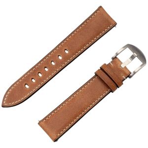 JT Berlin Watchband Charlie Horlogeband 44 mm, 40 mm, 47 mm, 43 mm, 45 mm, 46 mm, 42 mm, 41 mm M Bruin, RVS