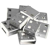 LINDY USB Port Lock USB-A-poortslot Set van 10 stuks Wit Zonder sleutel
