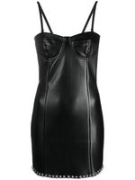 Patrizia Pepe ring-detailing moulded-cup minidress - Noir - thumbnail