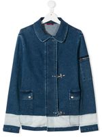 Fay Kids veste en denim à fermeture dissimulée - Bleu - thumbnail