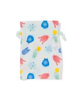 HEMA Zakje 20.5x14.5cm katoen monstertjes