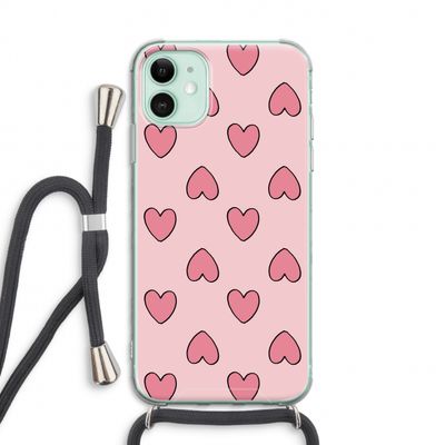 Ondersteboven verliefd: iPhone 11 Transparant Hoesje met koord