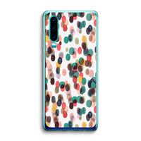 Tropical Dots: Huawei P30 Transparant Hoesje