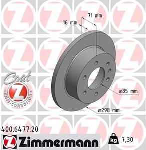 Remschijf Coat Z 400647720