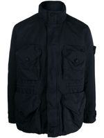 Stone Island veste matelassée à patch Compass - Bleu