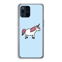 Eenhoorn: Oppo Find X3 Transparant Hoesje Eenhoorn: Oppo Find X3 Transparant Hoesje