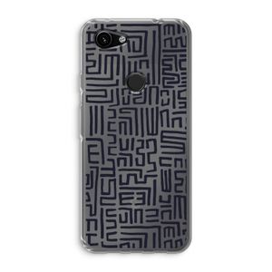 Moroccan Print: Google Pixel 3a Transparant Hoesje