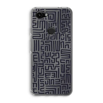 Moroccan Print: Google Pixel 3a Transparant Hoesje