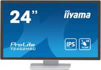 Iiyama 24 WHITE Bonded PCAP Touchscreen monitor Energielabel: E (A - G) 60.5 cm (23.8 inch) 1920 x 1080 Pixel 16:9 14 ms HDMI, DisplayPort, USB 3.1 Gen 1 IPS