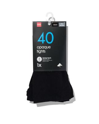 HEMA Temp Tech Panty 40denier Zwart (zwart)