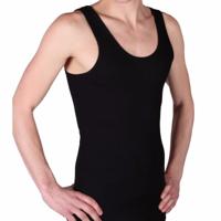 Beeren Hemd - Set van 3x stuks - zwart - 100% katoen - heren - singlet - ondergoed - thumbnail