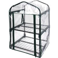 Pro Garden broeikas/kweekkas - transparant - 50 x 45 x 80 cm - 2 etages - moestuin