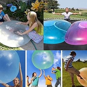 water bubble bal, ballon opblaasbare water gevulde bal zachte rubberen bal voor outdoor tuin strand zwembad party grote (met blazen buis) Lightinthebox